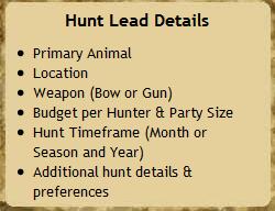 Hunting Lead Details